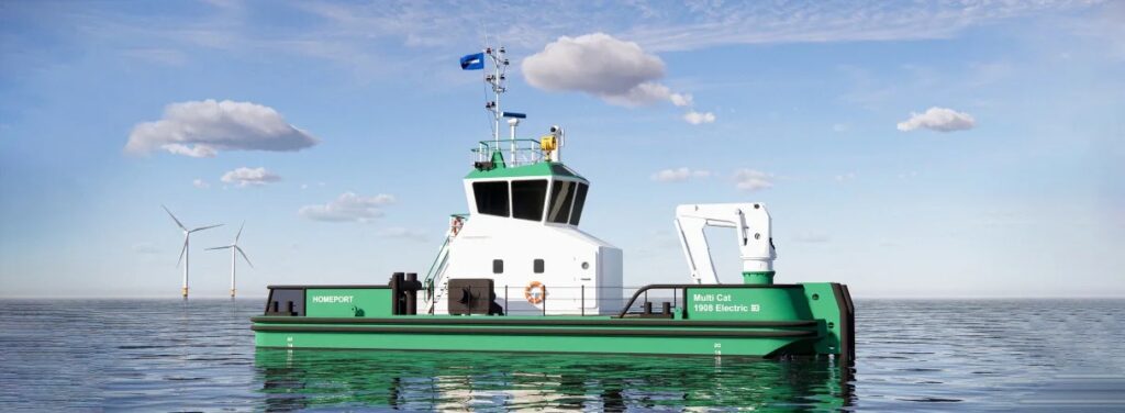 Zero Emissions Multi Cat Workboat Unveiled at Seawork