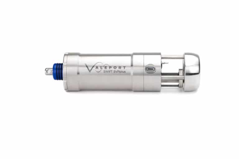 The SWiFT SVPplus Chlorophyll a by Valeport, a sound velocity profiler designed for coastal, harbour and inland hydrographic survey