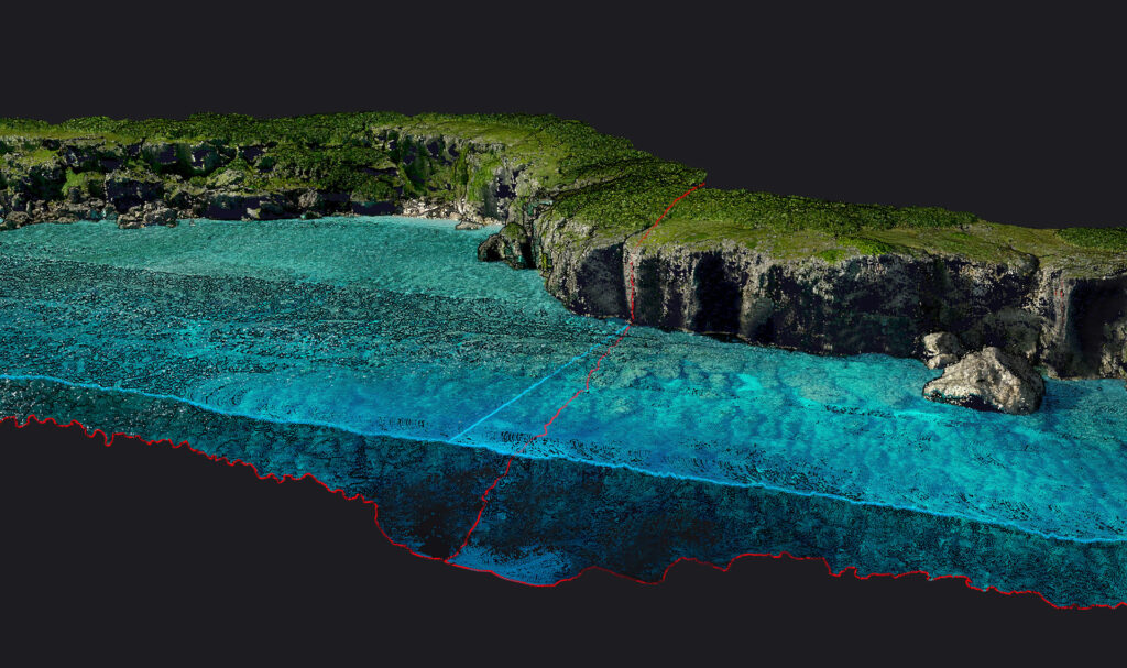 Underwater point correction