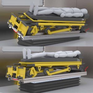 stabilized bed stretcher