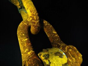 Subsea Image of a Chain
