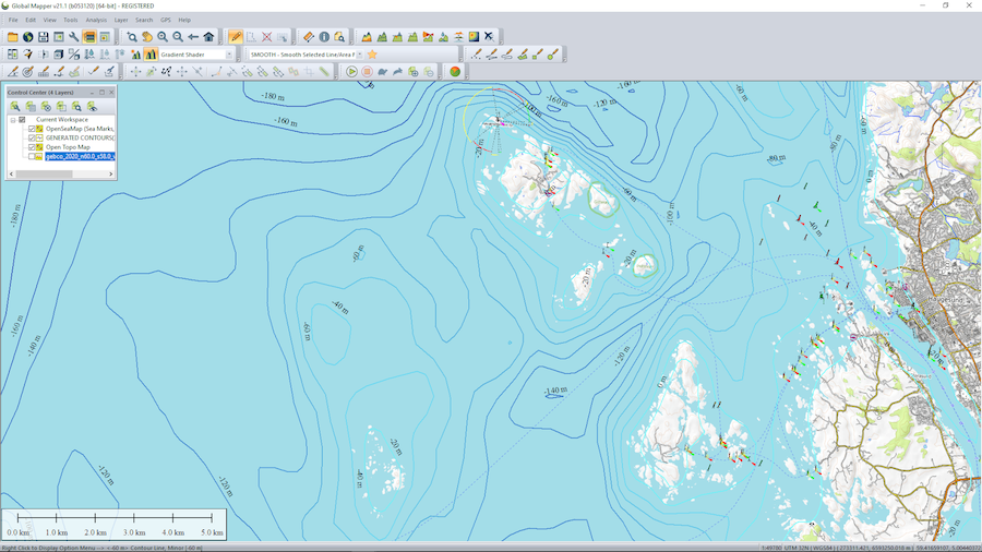 geospatial and bathymetric analysis