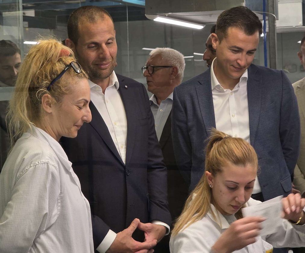 Prime Minister of Malta Dr. Robert Abela and Minister for the Economy, Enterprise, and Strategic Projects, Silvio Schembri visiting MostaTech Ltd. Manufacturing Department