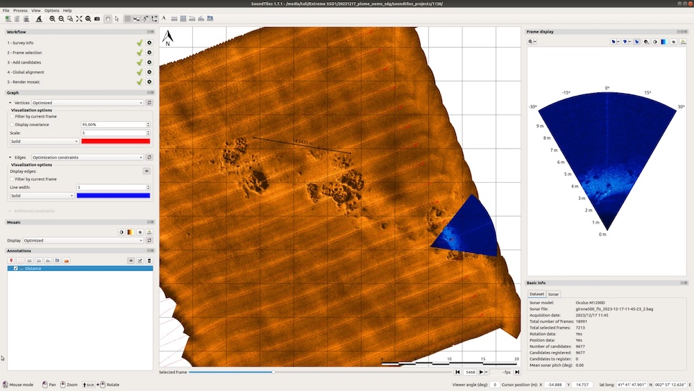 Soundtiles Forward-looking sonar mapping software