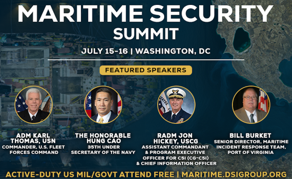 DSI Maritime Security Summit Returns to Washington, DC