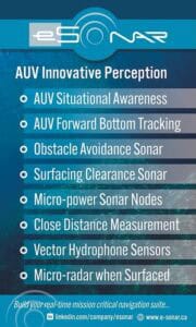 eSonar AUV Innovative Perception