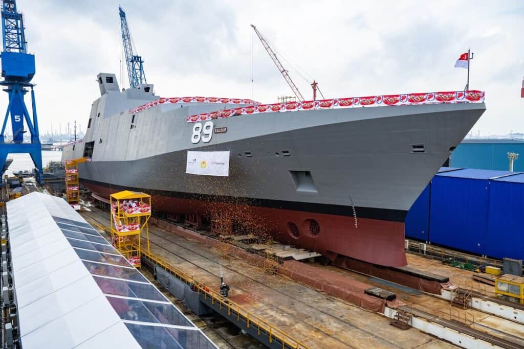 Singapore Navy Launches Multi-Role Combat Vessel & Command Ship